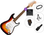 Squier Affinity Series Stratocaster Junior HSS LRL Premium SET 3-Color Sunburst Chitară electrică