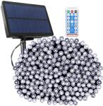 ProGarden 16 m 800 LED-es BOA Fényfüzér, Hybrid Tölthető-napelemes, Hideg Fehér, 8 Világítási mód, Időzíthető, Távvezérlővel