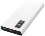 Platinet PMPB10WQC726W Power Bank kijelzővel 10000mAh fehér (PMPB10WQC726W) (PMPB10WQC726W)