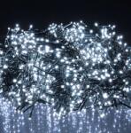 ProGarden 1200 LED-es BOA Fényfüzér, Kültéri-beltéri Hálózati, Időzíthető 6/18 Órás, 8 Féle Fényjátékkal, Hideg Fehér, 24 m, IP44