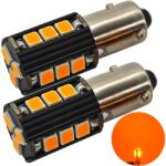 motoLEDy 2 Db LED Izzó BAW9S, HY21W 12V CANBUS Narancssárga Színben