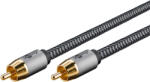 Goobay 65296 audio kábel 3 M RCA Ezüst, Fekete (65297)