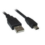 Sharkoon 4044951015566 USB kábel USB 2.0 1 M USB A Mini-USB B Fekete (4044951015566)