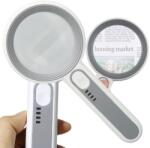  Olvasó nagyító 12 db LED megvilágítással, 5x (v09206)