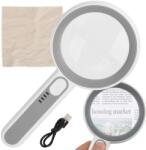  Olvasó nagyító 16 db LED megvilágítással, 6-12x (v09205)