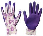 Extol kerti kesztyű, virágmintás, poliészter, méret: 8` latexbe mártott teny. és ujjhegy. , gumírozott mandzsetta, Extol Lady (8856665)
