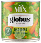 GLOBUS KONZERV zöldborsó bébirépával 400g/265g - vegyesbolt
