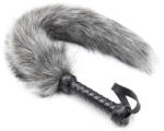 Correct Me Whip for Caress - érzéki korbács, 45 cm szürke
