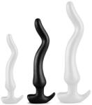 DarkSil Noth Curve M - hosszú, prémium intim dugó, fekete