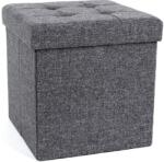  Taburet cu spatiu depozitare LAFINA 38x38 cm, gri