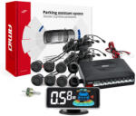 AMiO Tolatóradar első-hátsó 8 érzékelővel, LED kijelzővel, fekete - AMIO