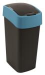Keter Billenős szemetes, 45 liter, CURVER Pacific flip bin , fekete/kék (263992) - kellekanyagonline