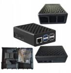  Alumínium Ház Raspberry Pi 5-höz, Kompatibilis a Pi 5 8GB/4GB-os Verzióival, Fém (Obudowa Aluminiowa Do Raspberry Pi 5)