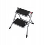 SONGMICS Összecsukható létra 2 fokozatú, acél, 150 kg (GSL12WT)