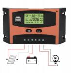 Mppt Napelemes Töltésvezérlő 12/24V 40A LCD Kijelzővel (121619)