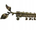 ESTAdeco Függönyrúd Kettős 25+19mm Antik Arany 160cm Ággal (karnisz II fi25+19 Złoto Antyk GAŁĄZKA)