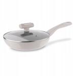 Konighoffer Indukciós serpenyő üveg fedővel tapadásmentes bevonattal szürke 20cm (5903313463454)