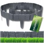 KRUMAD Kerti Rózsafa Kerti Gyepszegély 250 x 23 cm Antracit Kő (OBRZEŻE OGRODOWE 250 x 23 cm ANTRACYT KAMIEŃ)