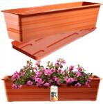 Kadax Erkélydoboz 60cm Virágtartó Állvány Erkély Virágágyás (K9042)