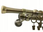 ESTAdeco Függönykarnis Dupla Antik Arany 16+16mm Salerno 160cm (karnisz II fi16 Złoto Antyk SALERNO)