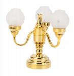  1: 12 Dollhouse Miniatűr Csillár Kifinomult Elegáns Dekoráció Arany (AG250807120182)