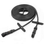 Schockemöhle bőr kettős, hengert formázott kantárszíjak lóhoz nagyló fekete|sárga