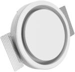 ERGOVENT RONDO-160 láthatatlan kerek légszelep a levegő be- és kivezetéséhez, gipsz, fehér (25RD160)