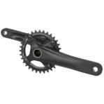 M-WAVE Alumínium pedál - áthaladó tengely M-Wave fekete