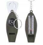  Katonai Túra Professzionális 4IN1 Síp Iránytű Hőmérő Nagyító (17996)