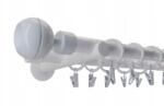 ESTAdeco Függönyrúd Kettős Fém 19+19mm Fehér 160cm Optic (karnisz II Ø19mm BIAŁY OPTIC)