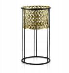 Mondex Arany színű virágmintás dekorációs takaró XL-es méretben (5902643391147)