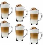Tadar Elegáns 6 db-os kávés pohár szett 320ml üveg (5903313419680)