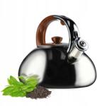 Kadax Gáz Vízforraló Indukciós Vízforraló Síppal 2, 5L Hagyományos Acél Ezüst (K4407)