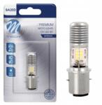 m-tech BA20D Led Izzó S2 12V Robogó Motorkerékpár Quad 12W Motor