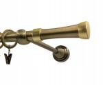 Imperia Deco Függönykarnis, fém, fi16 fantázia, Antik Arany, 160cm, galvanizált (KAR.MET. I /16/ 160cm Złoto Antyk FANTAZJA)