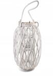 Mondex Dekorációs lampion fonott Lucie White 30cm (5902643368316)