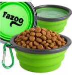 Fazoo Összecsukható Túratál Kutyáknak Macska Utazó Vízi Eledel Fazoo 1000ml (Miska Silikonowa dla Dużych Małych Psów Kotów)