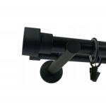 ESTAdeco Függönyrúd Kettős Fekete fi25+19mm 160cm Stempel (karnisz II 25+19mm Czarny Mat STEMPEL)