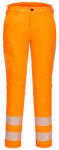 Portwest R440 jó láthatósági sztreccs derekas munkásnadrág (R440ORR50E)