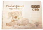  Vázlatfüzet spirálos B/5 32 lapos félfamentes (713062006)