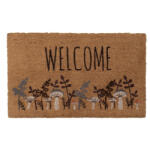 Clayre & Eef Lábtörlő 75x45cm, kókusz-PVC, Little fall jewels