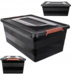 Kadax Tároló Fedéllel Ellátott Tartály 40L Műanyag Játékrendező (K10476)
