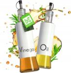 Kadax Ecetes Palack Olíva 2 db 320ml Adagolóval Üveg Palack Szett (K4601)