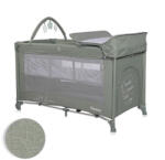 Lorelli Noemi 2 Plus multifunkciós utazóágy - Iceberg Green Star - aprotalpak