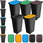 Kadax Szelektív Hulladékgyűjtő Kosár Hulladékgyűjtő 30L Vödör Kosár Szett 5db (K10858)