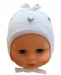 Barbaras Fehér Pillangók Gyerek sapka 36-38 (BH01/C/R/36-38)