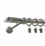 ESTAdeco Függönykarnis Szimpla Fém színes szatén mix végek 16 mm 180 cm (karnisz I 16mm MIX Satyna)