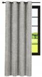 NOW-ART Velúr Függöny 140x230 Kész Függöny velúr függöny karikákkal hosszú Szürke (5905575587886)