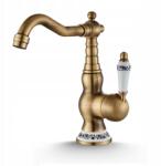 Ari Mosdó Csaptelep Fürdőszoba Forgatható Asztali kifolyócső Csaptelep Retro Arany (Bateria Umywalkowa 0002225)