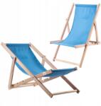 Kadax Fából Készült Kerti Strand Napozóágy Összecsukható Napozóágy 2x Lengyel Kiváló Minőségű (K8637)